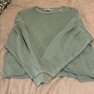 Cropped green sweater from American Eagle